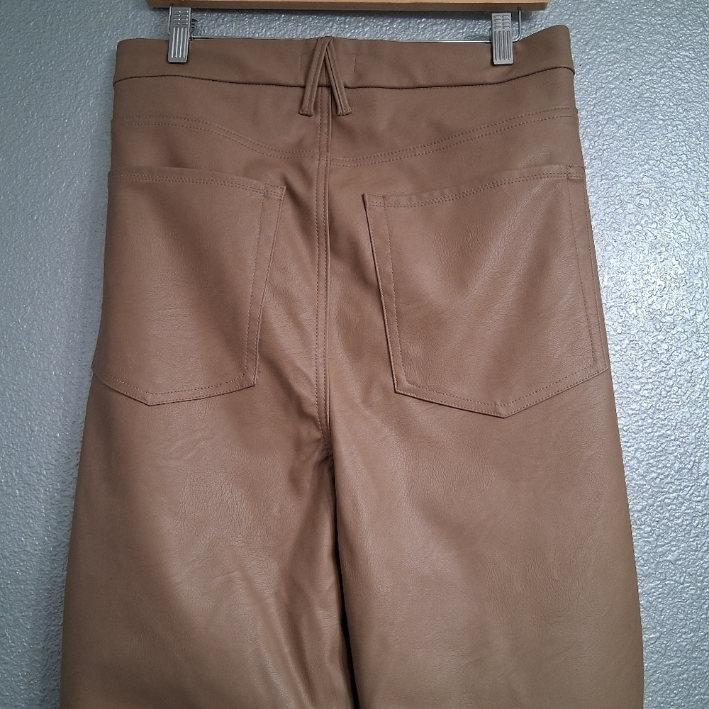 NWT Good American Faux Leather Good Boy Pants Size 18 - Picture 9 of 13